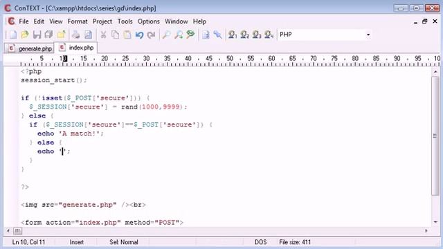 Beginner PHP Tutorial 167 Creating Captcha Image Security Part 4 YouTube смотреть онлайн