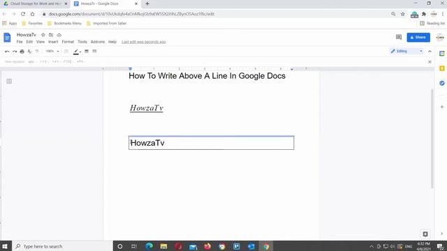 How to Write Above a Line in Google Docs смотреть онлайн