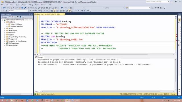 Piece Meal Restore In SQL Server 2017 смотреть онлайн