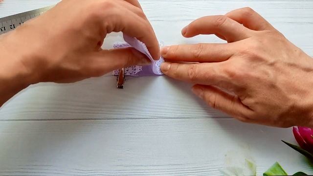 Kanzashi hair bows made of turnip, satin ribbon 2.5 cm смотреть онлайн