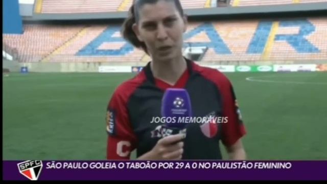 EQUIPE FEMININA DO SÃO PAULO GOLEIA TABOÃO DA SERRA POR 29 X 0 смотреть онлайн