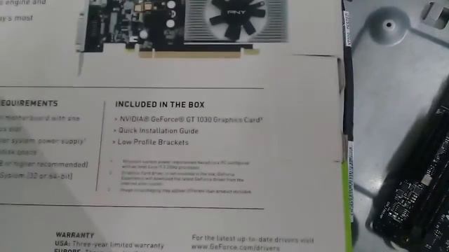 Tarjeta de vídeo NVIDIA GEFORCE GT 1030 2GB PNY смотреть онлайн