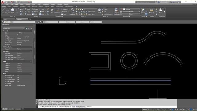 Using Offset Command In AutoCAD