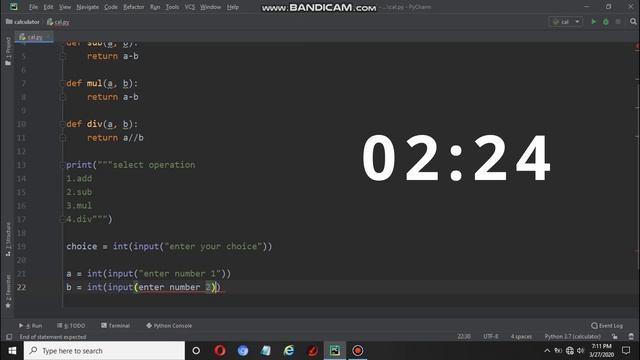 create simple calculator in python under 5 minutes смотреть онлайн