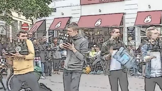 Street Music On Stroget Copenhagen