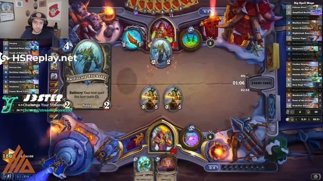 Fast Ranks with My Favorite Mage Deck - Big Spell Mage - Hearthstone смотреть онлайн