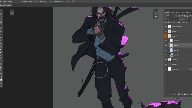 How to color digital art with dynamic lighting смотреть онлайн