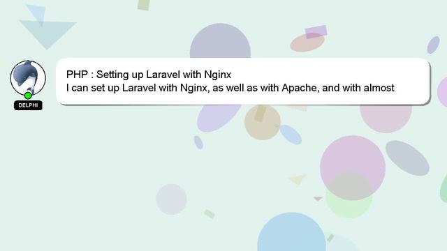 PHP : Setting up Laravel with Nginx смотреть онлайн