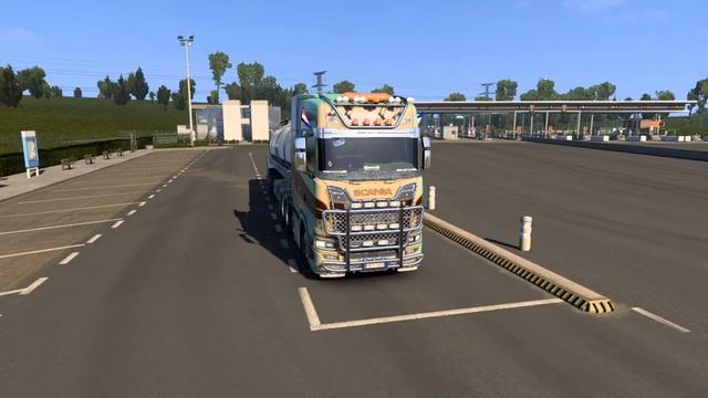 ETS2: Scania S on the Road Again - Traffic jam смотреть онлайн