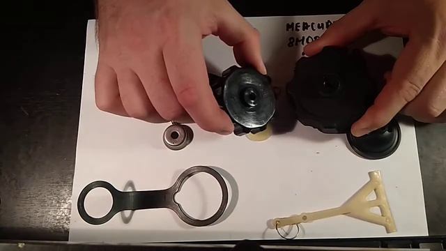 Ремонт крышки бензобака Mercury/Tohatsu 2T 3-5 л/с смотреть онлайн