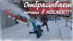 Грамотный СНЕГОУБОРЩИК на Ваш мотоблок, который реально кидает.