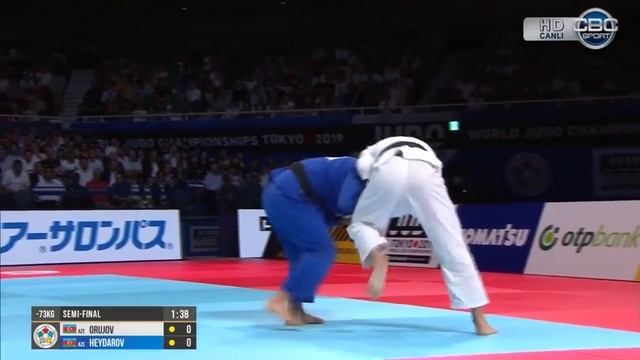 Rustam Orujov vs Hidayet Heyderov Semi Final (Yarim Final)World Judo Championships 2019 смотреть онлайн