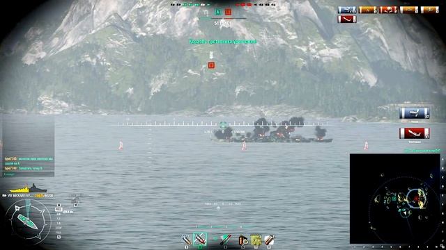 World of Warships, Михаил Кутузов - крейсер в Ранговых боях смотреть онлайн