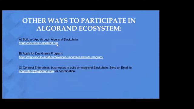 The Benefits of Blockchain and Optimizing Opportunities in Algorand смотреть онлайн