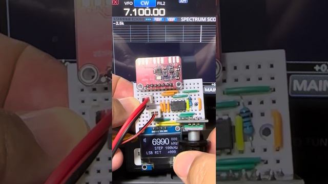 ATtiny85 + si5351 DDS VFO/BFO смотреть онлайн