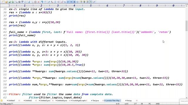 #python Tutorials || Lambda Expressions || by Mr.Ratan || class-01 смотреть онлайн