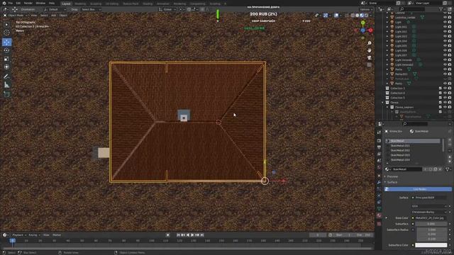 Строим дом ч.6 #blender #art #3d смотреть онлайн