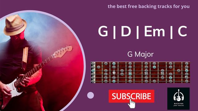 G Major Jam Track - Best Backing Jam Tracks - G Major rock backing track смотреть онлайн