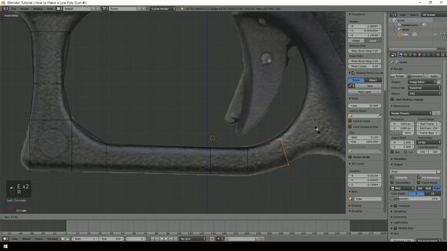 Blender Tutorial | How To Make a Low Poly Gun #1.1 смотреть онлайн