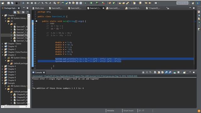 Java Eclipse Chapter 3 part 2 - Random Numbers, Casting, Equations with If- If-Else смотреть онлайн