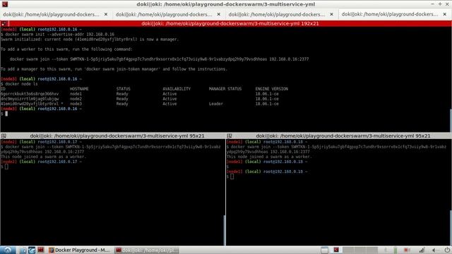 Docker Swarm - 3. Déploiement en multi-services (stack deploy) | tutos fr смотреть онлайн