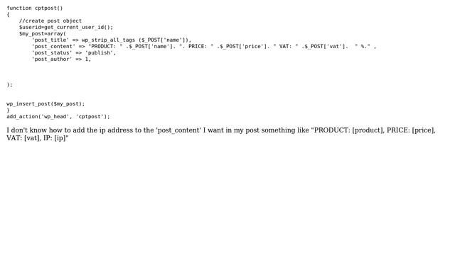 Wordpress: How can I add IP address to my post? смотреть онлайн