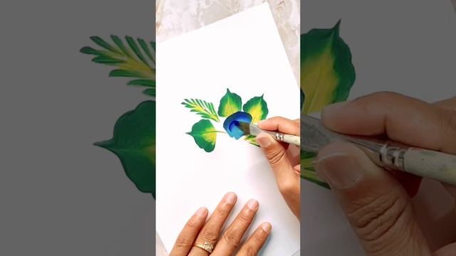 amazing art l simple flower painting l #viralart #painting #floralart #shorts #ashortaday смотреть онлайн