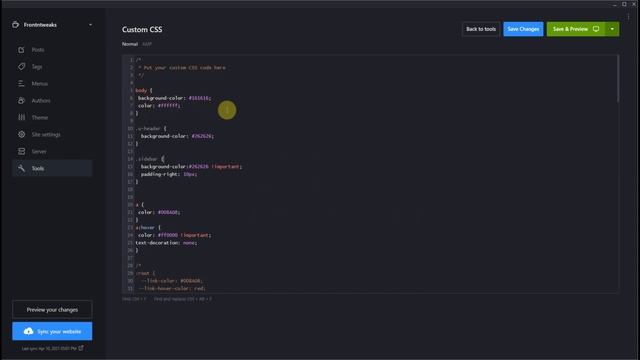 Publii Change Background Color TechNews Theme смотреть онлайн