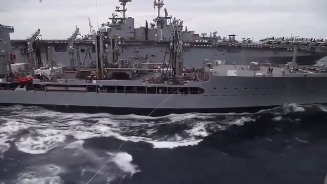 ЗАПРАВКА КОРАБЛЕЙ НА ХОДУ В ОТКРЫТОМ МОРЕ / REFUELING VEHICLES ON THE MOVE IN THE OPEN SEA смотреть онлайн