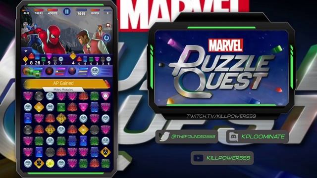 Marvel Puzzle Quest: CHALLANGE NODE (FAMILY REUNION P.V.E) смотреть онлайн