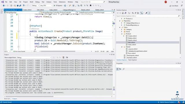 Association relationship MongoDB using Asp.Net Core 5 with Repository Pattern Part-2 смотреть онлайн