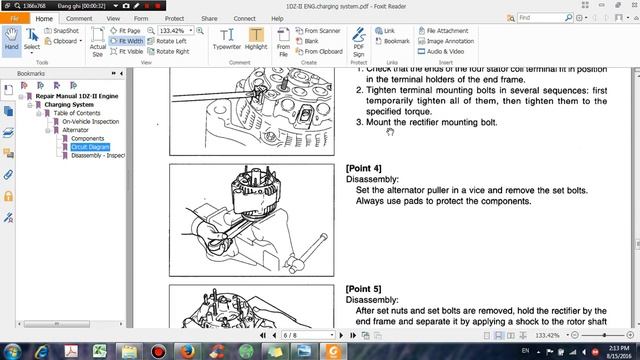 Toyota Repair Manual 1DZ II Engine смотреть онлайн