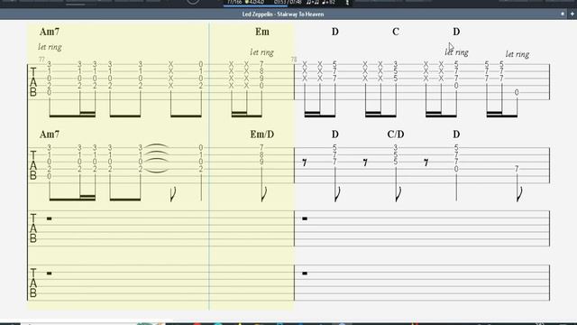 Stairway to Heaven Led Zeppelin | Guitar Tab | Lesson | Tutorial смотреть онлайн