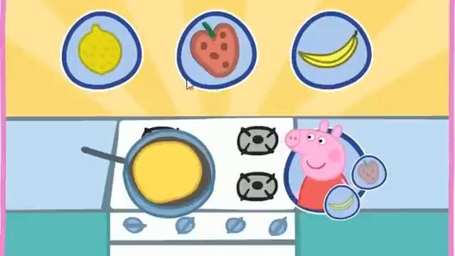 Прохождение игры Свинка Пеппа готовит блины смотреть онлайн