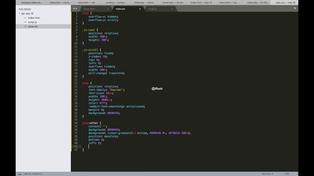 Smooth Scroll | Momentum Scrolling | Vanilla Javascript смотреть онлайн