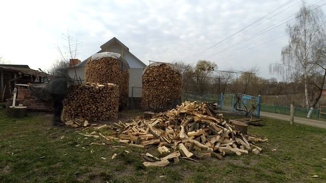 Як красиво скласти дрова? Спосіб "копиця" TIMELAPSE смотреть онлайн