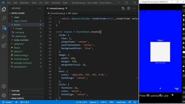 How to easily create an attractive intro slider for your react native app in 2022 (UPDATED)? смотреть онлайн