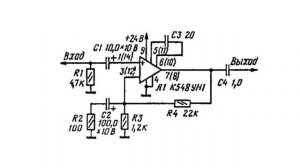 Предварительный усилитель на ИМС К548УН1А
