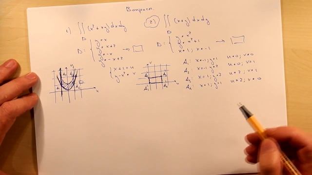 Замена переменных в двойном интеграле. Ответы смотреть онлайн