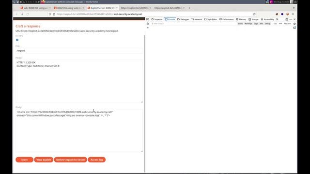 Web Security Academy | DOM | 1 - DOM XSS Using Web Messages смотреть онлайн