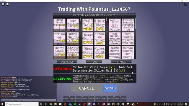 [YBA] Well I just traded away my Tusk Dark Determination... смотреть онлайн