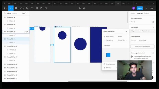 BOUNCE ANIMATION IN FIGMA {UI DESIGNER SAHIL} смотреть онлайн