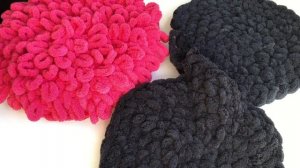 Пушистый коврик/подушка из Ализе Пуффи // Подробный мастер-класс