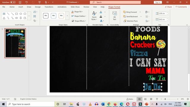 How To Make Colorful Chalkboard Poster With Pictures & Fonts Using PowerPoint | A1 Poster смотреть онлайн