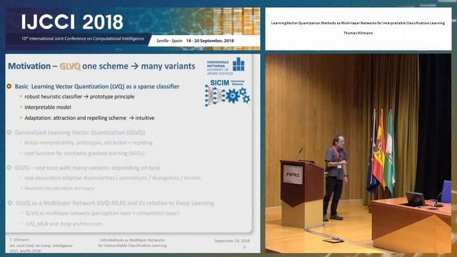 "Learning Vector Quantization Methods as Multi-layer Networks for..." Thomas Villmann (IJCCI 2018) смотреть онлайн