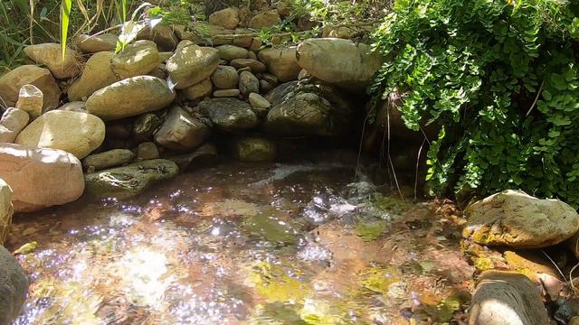 Звуки живой природы. Чистый горный родник. Целебный источник. Валенсия, Испания. смотреть онлайн