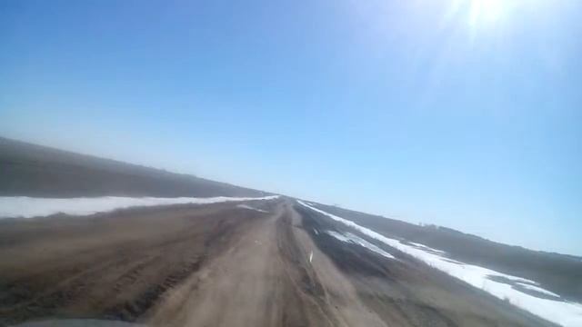 Федеральная трасса Павлодар-Барнаул 05.04.2018 от Кулунды смотреть онлайн