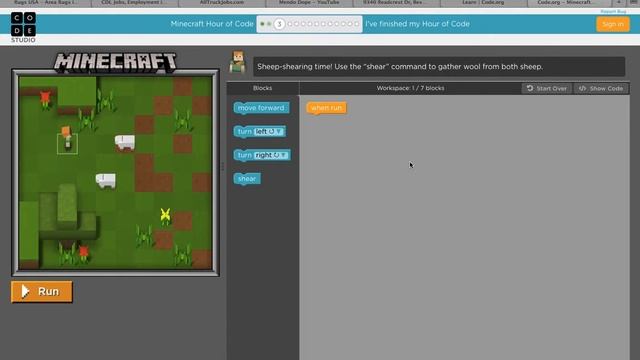 Minecraft on code.org!!!!!! смотреть онлайн