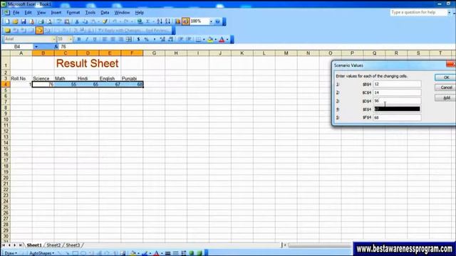 scenario manager in ms excel, how to create scenario in excel, scenario manager in punjabi смотреть онлайн