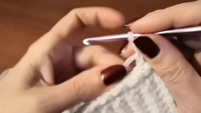 Шарфик вытянутыми петлями, крючком. смотреть онлайн